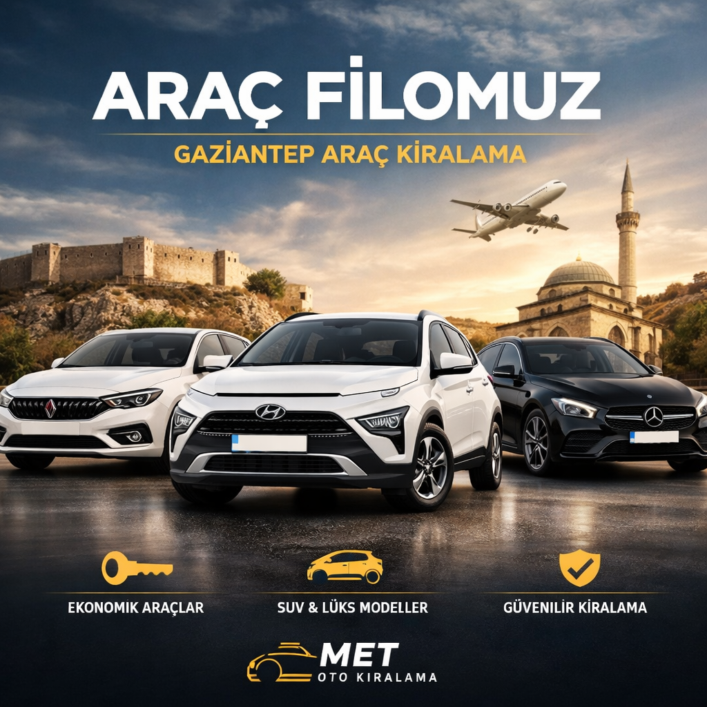 Gaziantep Araç Filosu  Eylul Oto Kiralama